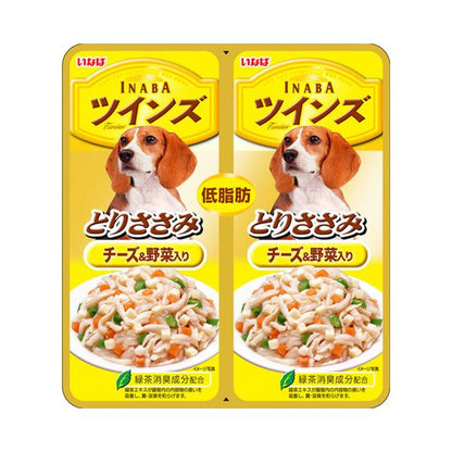 Inaba Twins Chicken Breast Cheese & Vegetables 80g