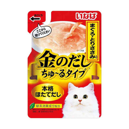 Inaba Golden Broth Churu Type Tuna and Chicken Breast 140g