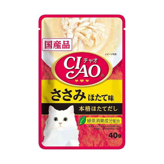 Inaba CIAO Pouch Chicken Fillet and Scallop 40g