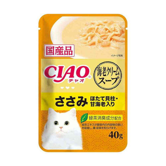 Inaba CIAO Dashi Soup Shrimp Cream Soup with Chicken Fillet and Scallop 40g