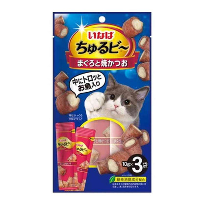 Inaba Churu Bee Tuna and Grilled Bonito 3 Bags