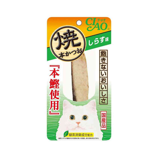 Inaba Pet Food Grilled Bonito with Whitebait Flavor 1 Stick