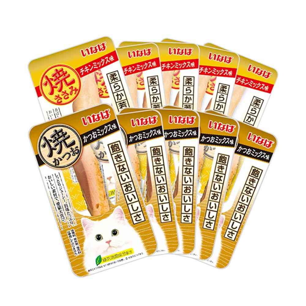 Inaba Pet Food Grilled Bonito & Chicken Variety 10 Sticks