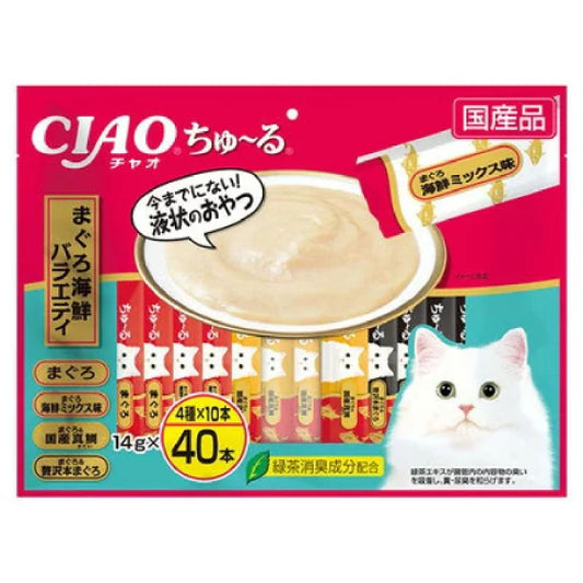 Churu Tuna Seafood Variety 14g×40P