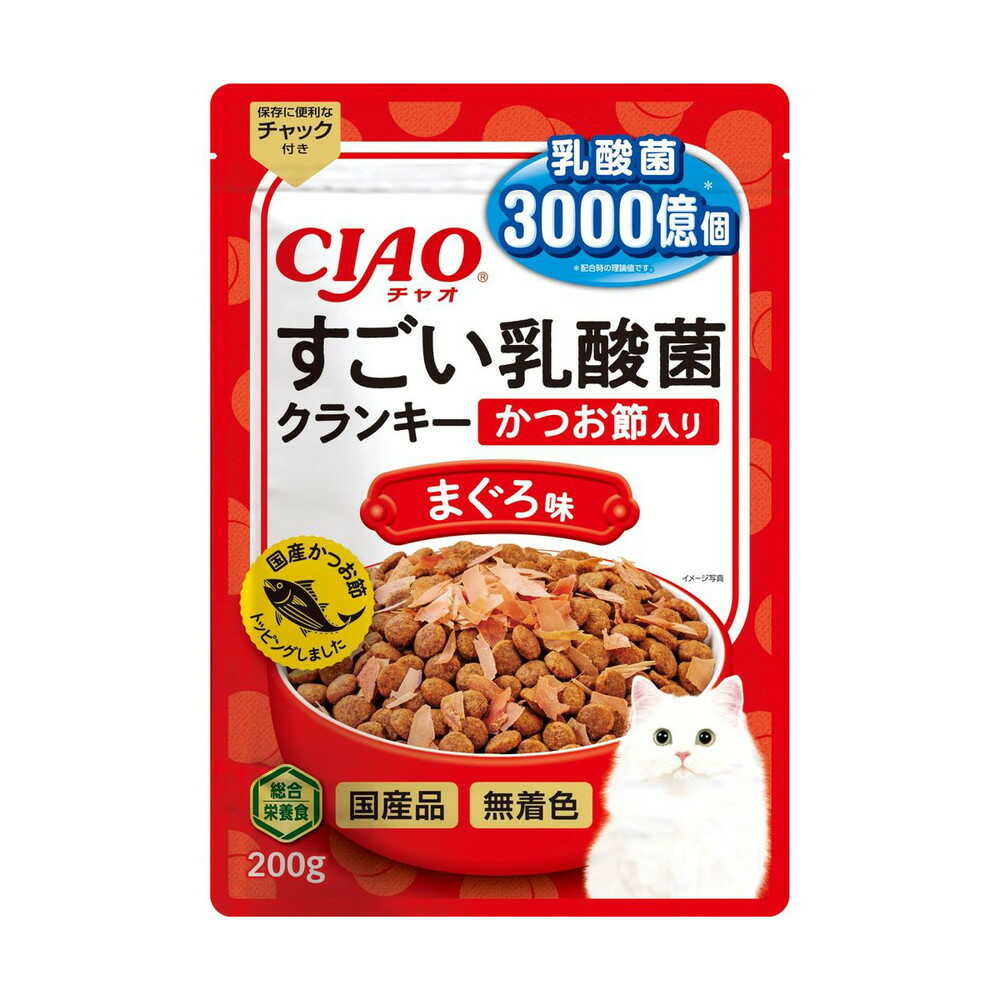 Inaba Pet Food CIAO Amazing Probiotic Crunchy with Katsuo Flakes Tuna Flavor 200g