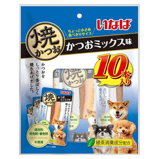 Inaba Pet Food Grilled Bonito Bonito Mix Flavor 10 Sticks