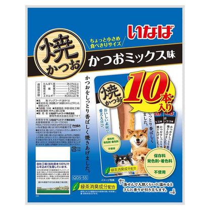 Inaba Pet Food Grilled Bonito Bonito Mix Flavor 10 Sticks