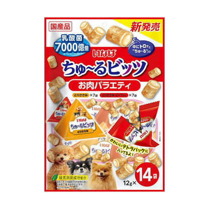 Inaba Pet Food Inaba Churu Bits Meat Variety 12g x 14