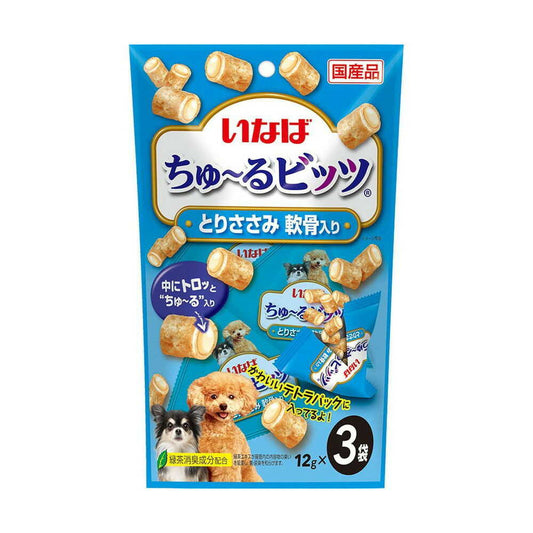 Inaba Churu Bits Chicken Breast with Cartilage 12g x 3 Bags