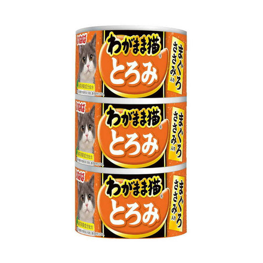 Inaba Wagamama Cat Thick Tuna with Chicken Fillet 140g x 3 Cans