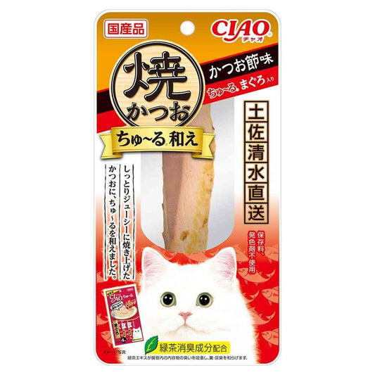 Inaba Pet Food CIAO Grilled Bonito Churu Mix - Bonito Flakes Flavor 1 Stick
