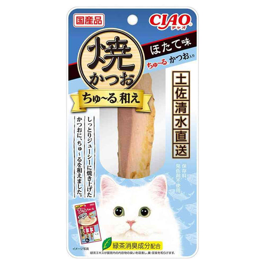 Inaba Pet Food CIAO Grilled Bonito Churu Mix - Scallop Flavor 1 Stick