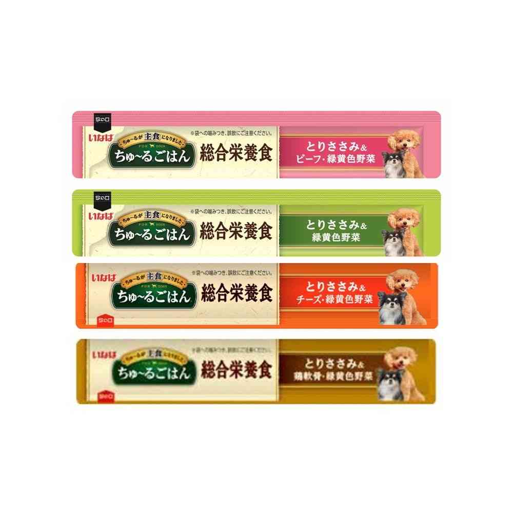 Inaba Pet Food Churu Meal Yellow and Green Vegetable Variety 14g×40