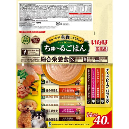Inaba Churu Rice Cheese & Beef Variety 14g×40P