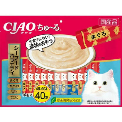 Churu Seafood Variety 14g×40P