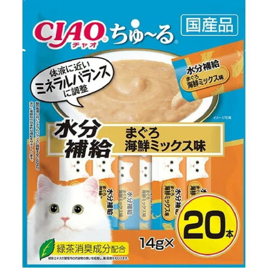 Churu Hydration Tuna & Seafood Mix Flavor 14g×20P