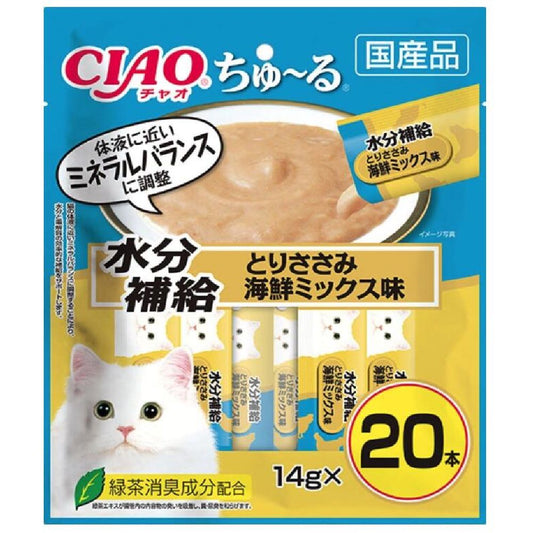 Churu Hydration Chicken Breast & Seafood Mix Flavor 14g×20P