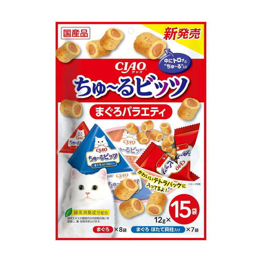 Inaba Pet Food CIAO Churu Bits Tuna Variety 12g x 15