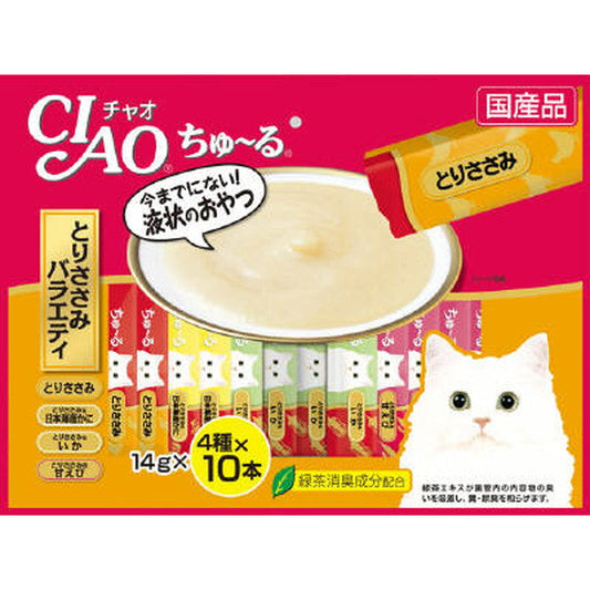 CIAO Churu 40 Sticks Chicken Breast Variety Pack