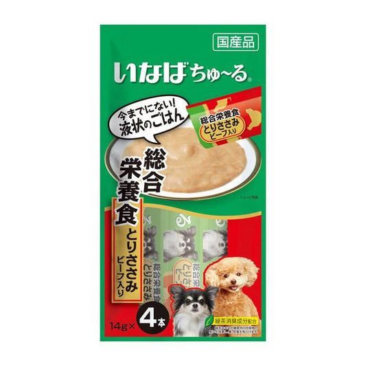 Inaba Churu Complete Nutrition Chicken Breast and Beef for Dogs 14g x 4