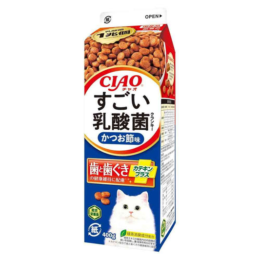 Inaba Pet Food Amazing Lactic Acid Bacteria Crunky Milk Pack Bonito Flavor 400g