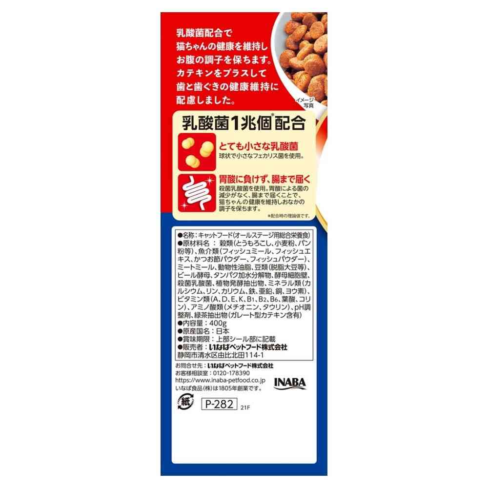 Inaba Pet Food Amazing Lactic Acid Bacteria Crunky Milk Pack Bonito Flavor 400g