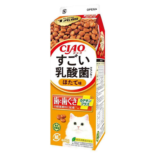 Inaba Pet Food Amazing Lactic Acid Bacteria Crunky Milk Pack Scallop Flavor 400g