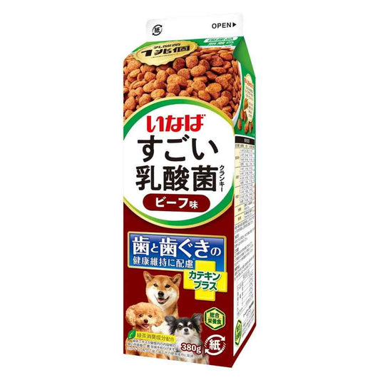 Inaba Pet Food Amazing Lactic Acid Bacteria Crunchy Milk Pack Beef Flavor 380g