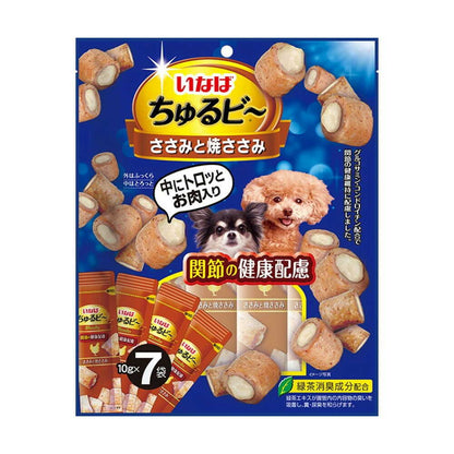 Inaba Pet Food Inaba Churu Bee Chicken Breast and Grilled Chicken Breast Joint Health Support 10g x 7 bags