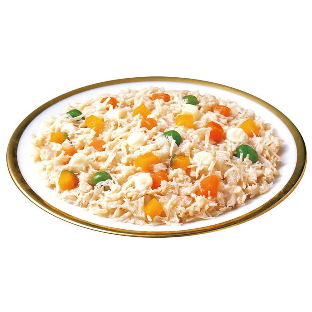 Inaba Pet Food Inaba Chicken Breast with Colorful Vegetables for Seniors with Cheese 60g x 3 Bags