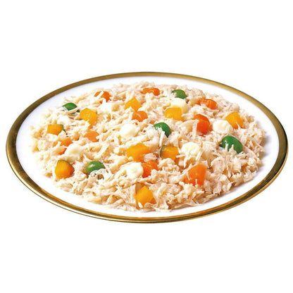 Inaba Pet Food Inaba Chicken Breast with Colorful Vegetables for Seniors with Cheese 60g x 3 Bags