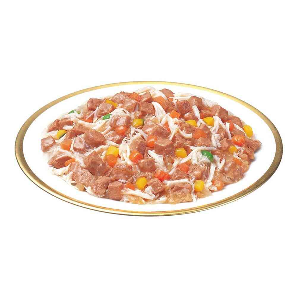Inaba Pet Food Beef and Colorful Vegetables with Chicken 50g x 3 Packs