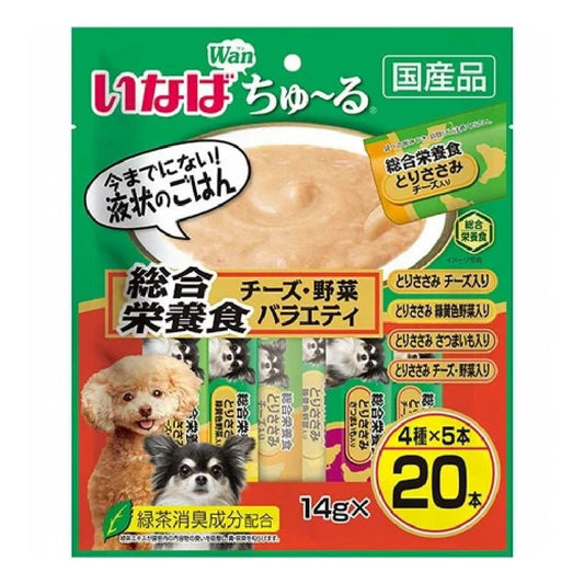 Inaba Churu Complete Nutrition Cheese & Vegetable Variety 14g×20P