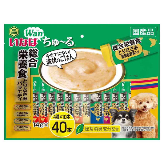 Inaba Pet Food Churu Complete Nutrition Chicken Breast Variety 14g x 40 Sticks