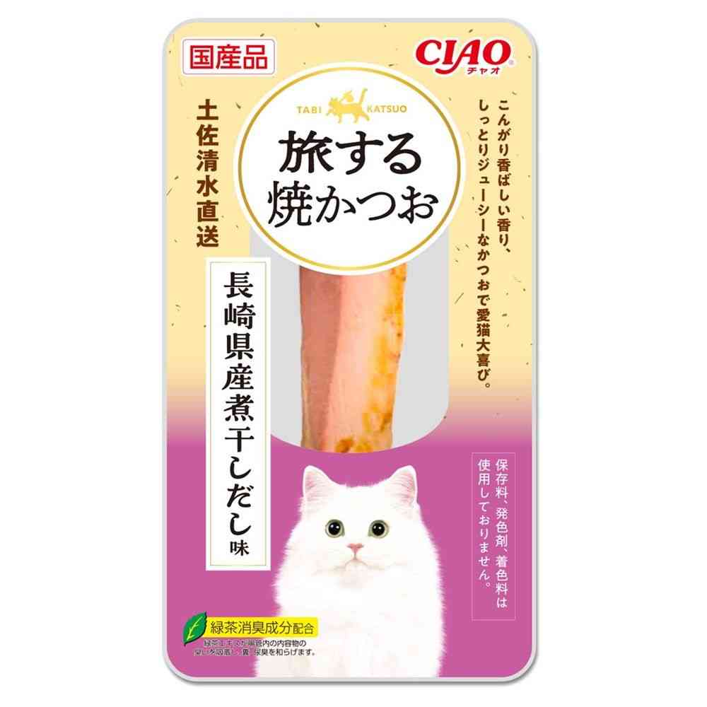 Inaba Pet Food CIAO Traveling Grilled Bonito Japanese Dashi Selection 10 Sticks