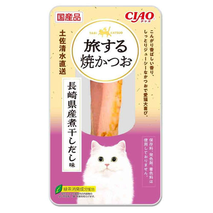 Inaba Pet Food CIAO Traveling Grilled Bonito Japanese Dashi Selection 10 Sticks