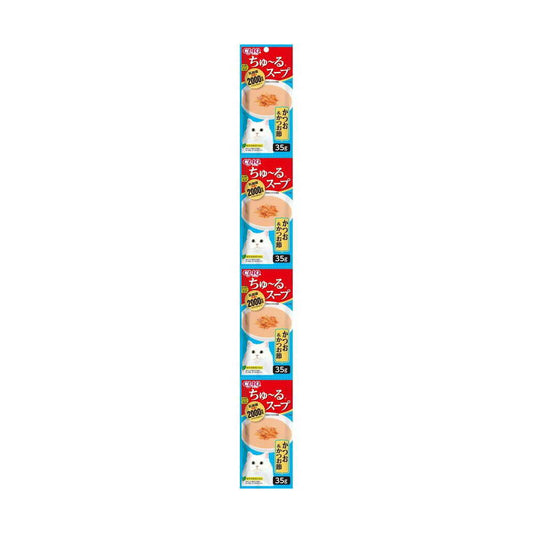 Inaba Churu Soup Bonito & Bonito Flakes 35g x 4 Packs