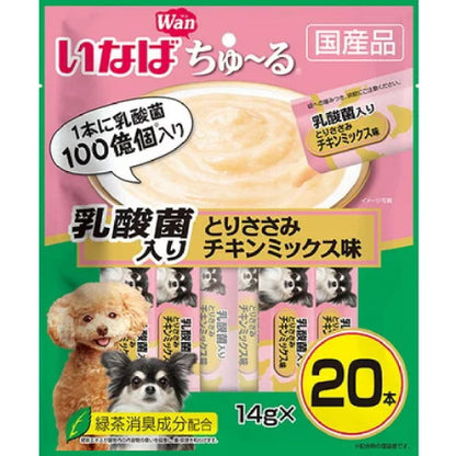 Inaba Churu with Lactic Acid Bacteria Chicken Breast & Mix Flavor 14g×20P