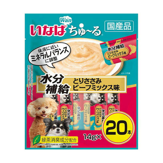 Inaba Churu Hydration Chicken Breast & Beef Mix Flavor 14g x 20 Sticks