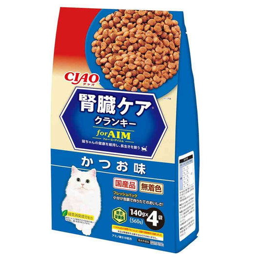 Inaba Pet Food CIAO Kidney Care Crunchy Bonito Flavor 140g×4