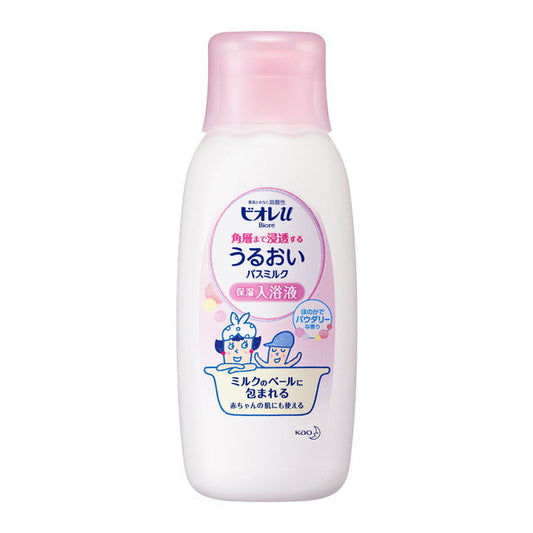Biore U Bath Milk with Deep Moisture Powdery Scent 600ml