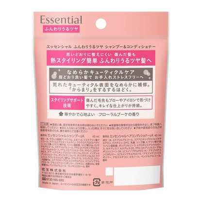 Essential Fluffy Moist Shine Shampoo & Conditioner Mini Set 90ml