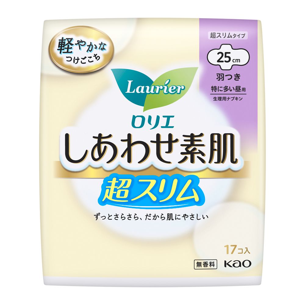 Kao Laurier Shiawase Sohada Ultra Slim Extra Heavy Day Use Winged 17 Pieces