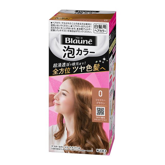 Kao Bione Foam Color 0 Shiny Brown 108ml