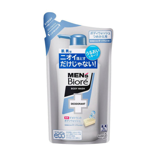Men's Biore Medicated Deodorant Body Wash - Soap Scent Refill 380ml