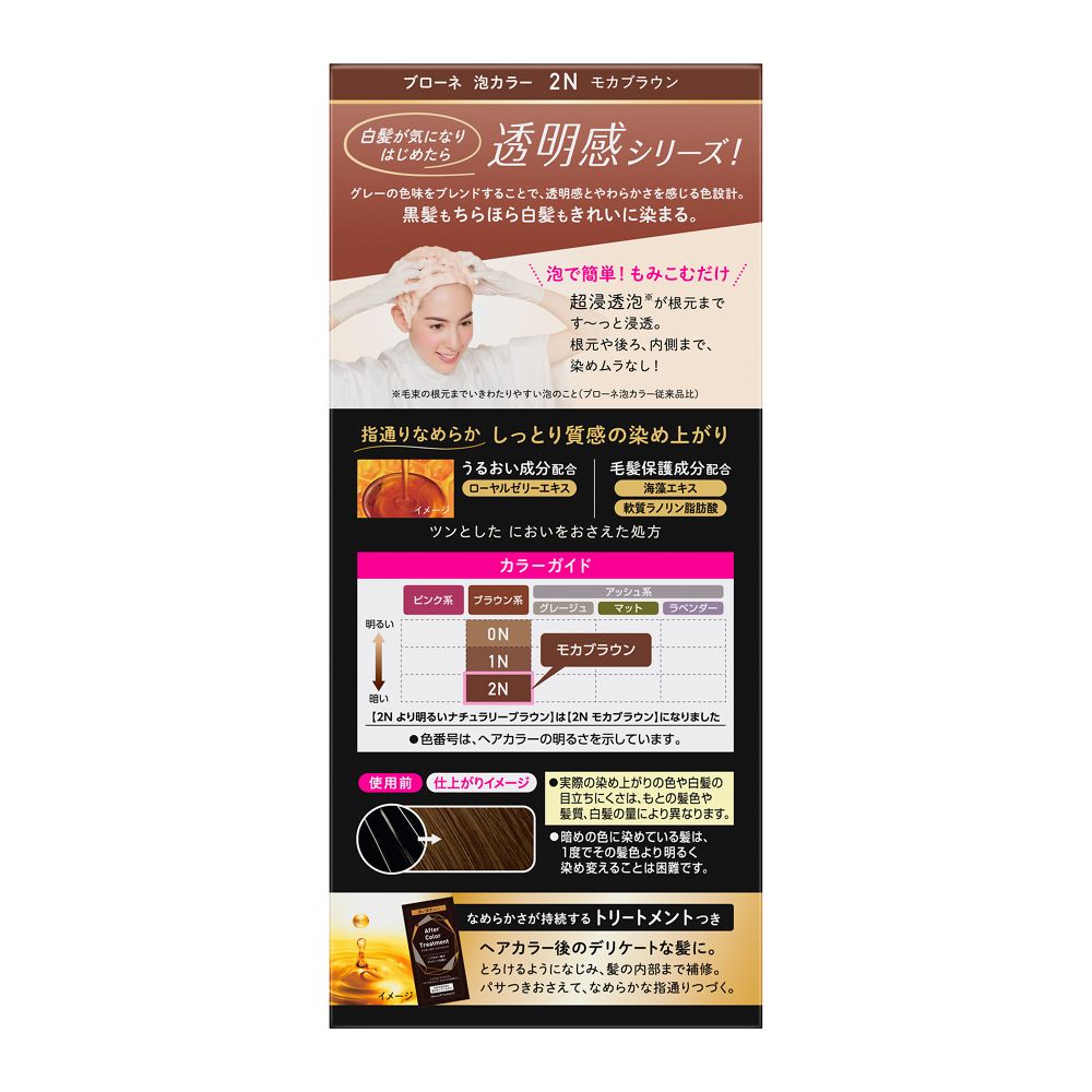 Kao Bione Foam Color 2N Mocha Brown 108ml