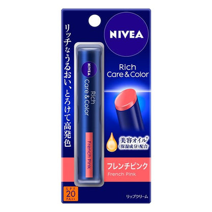 Kao Nivea Rich Care & Color Lip French Pink 2g