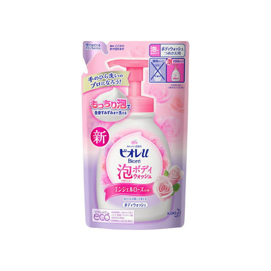 Biore U Foaming Body Wash - Angel Rose Scent Refill 480ml