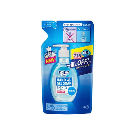 Biore U Kitchen Hand Gel Soap Unscented Refill