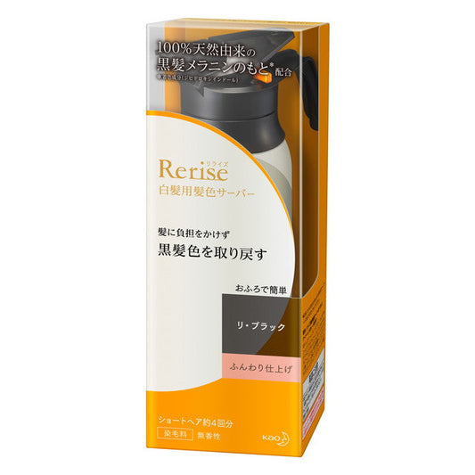 Kao Liese Gray Hair Color Server Soft Finish 155g Re-Black